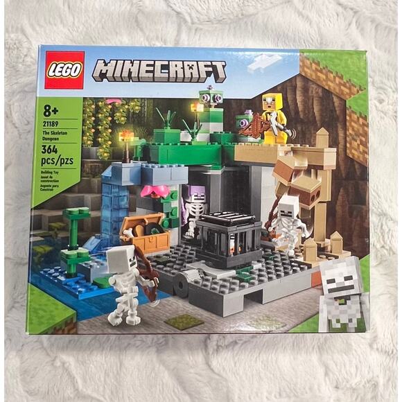 NEW LEGO Minecraft: The Skeleton Dungeon (21189) Play Set Boys Girls Creeper - Picture 1 of 2